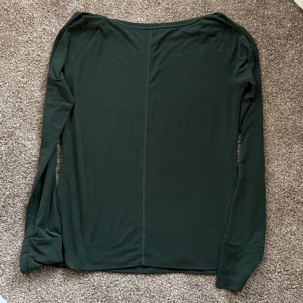 GAP Dark Green Long Sleeve Women's Top - Picture 4 of 4
